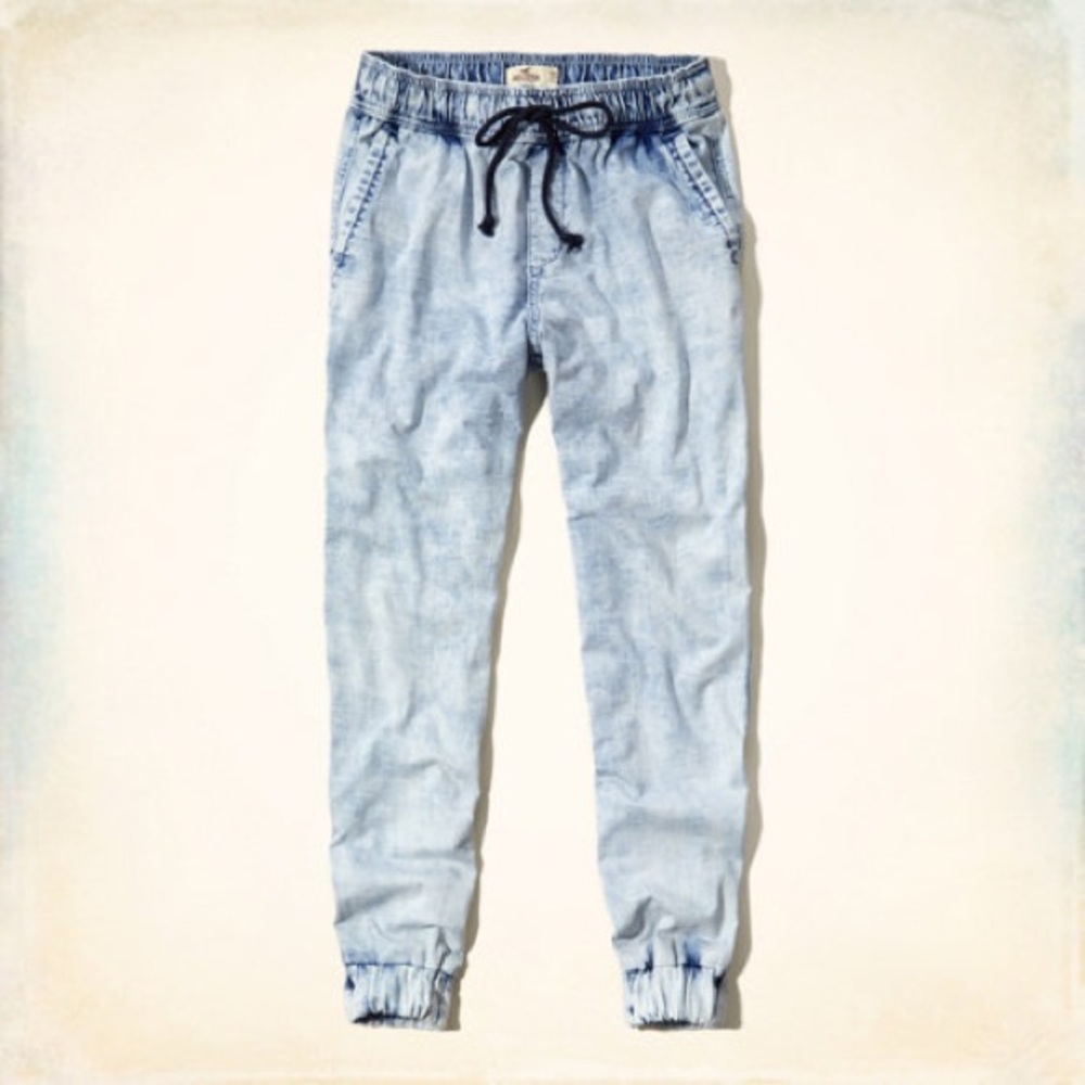 Acid wash denim joggers Size Small